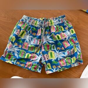 Colorful Tropical Print Vilebrequin Shorts